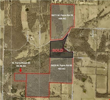 VacantLand space for Sale at $5k/Acre - 5825 N Farm Road 85 & 8871 W. Farm Road 76 in Willard