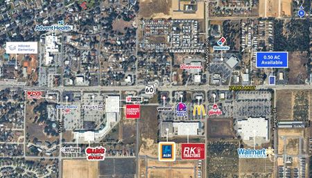 Retail space for Rent at 0.50 AC Hard Corner Retail Pad in Lake Wales