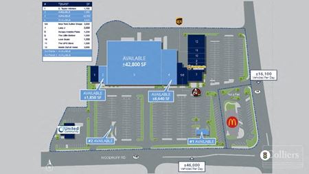 Retail space for Rent at ±42,800 SF Anchor Suite Available | Rare Opportunity on Woodruff Road’s Busiest Intersection in Greenville