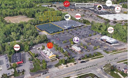 Retail space for Rent at Lansing Mart in Okemos