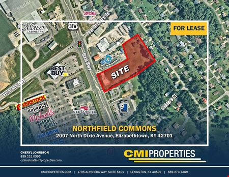 VacantLand space for Rent at Northfield Commons Elizabethtown KY in Elizabethtown