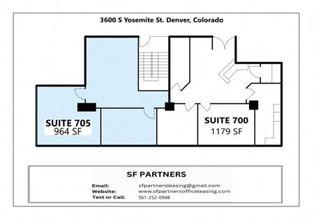 Office space for Rent at 1179 SF Suite 700 Professional & Medical Office Space in Denver