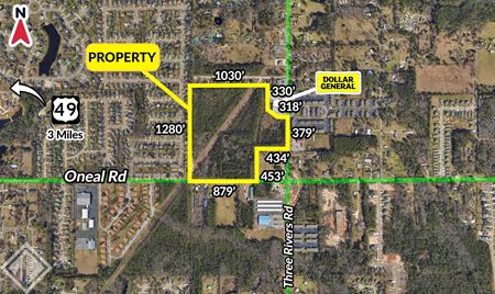 31.23 ACRES | NWC OF O'NEAL RD & THREE RIVERS RD