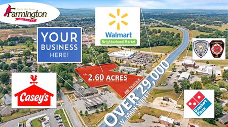 VacantLand space for Sale at High Visibility Commercial Parcel on Busy W. Main Street!  29K VPD! in Farmington