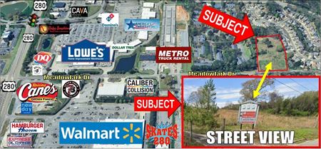VacantLand space for Sale at Commercial Land For Sale Meadowlark Dr in Birmingham