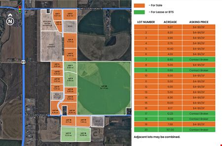 VacantLand space for Rent at Northland Business Park in Fort Lupton