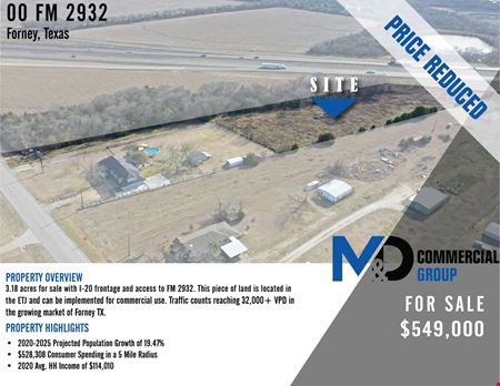 Land space for Sale at FM 2932 in Forney