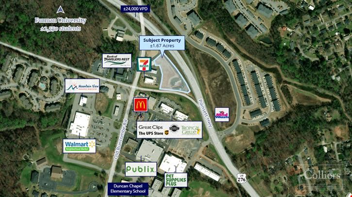 1.67-Acre Outparcel with High Visibility and Multiple Access Points