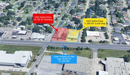 Retail space for Sale at Prime Redevelopment and Investment Opportunity on Airline Drive in Kenner