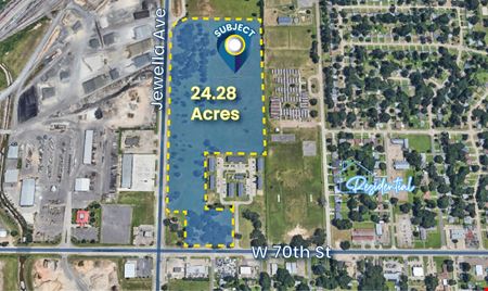 VacantLand space for Sale at 0 West 70th Street at Jewella Avenue - 24.28 Acres in Shreveport