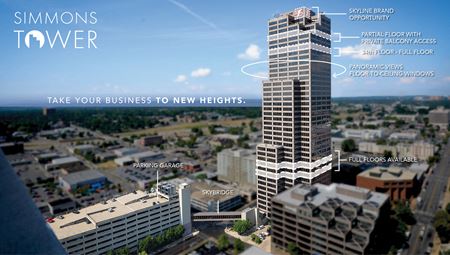 Office space for Rent at Simmons Tower in Little Rock