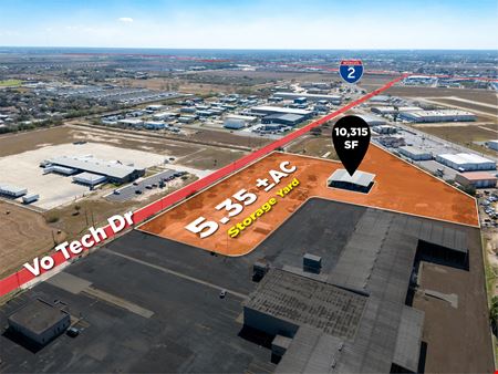 VacantLand space for Rent at 5.35 ±AC | Storage yard | 10,315 SF | Covered area | For Lease in Weslaco