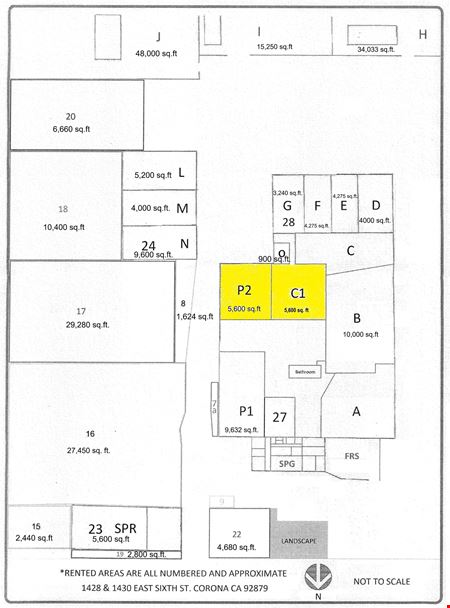 Industrial space for Rent at 1430 E 6th St in Corona