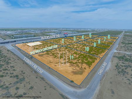Industrial space for Rent at 10 Lots on Interstate 20 for Custom Build to Suit! in Midland