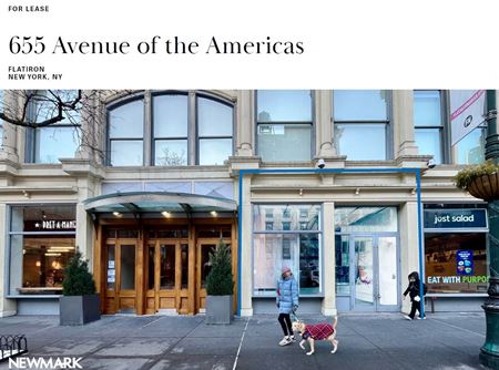 Retail space for Rent at 655 Avenue of the Americas in New York