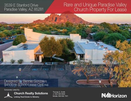Commercial space at Rare Unique Paradise Valley Church Property in Paradise Valley