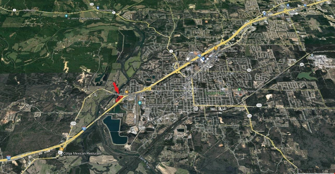 Benton, AR HWY Commercial land I30 frontage--1 mile from new BUC-CEE's