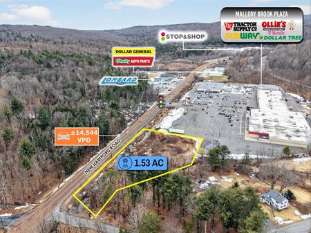 Land space for Sale at $1 Auction - 1.53 Acre Outparcel to Ollie's, Tractor Supply, Dollar Tree | 14K VPD in Barkhamsted