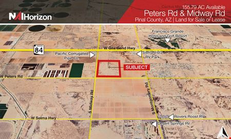 VacantLand space for Sale at ±155.79 AC NEC Peters Rd & Midway Rd in Casa Grande