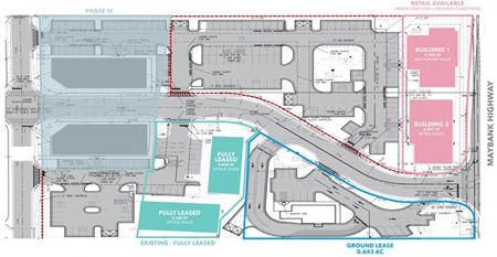 Retail space for Rent at Class A Retail/Flex destination at the center of Johns Island's growth in Johns Island