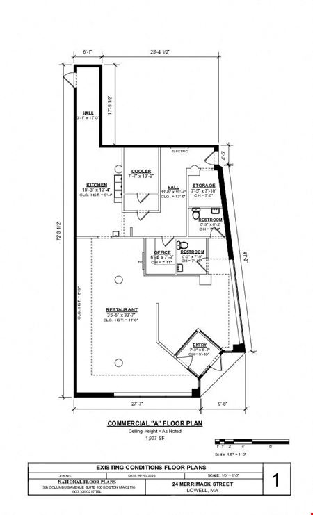 Lowell, MA - Merrimack Street First Floor Retail