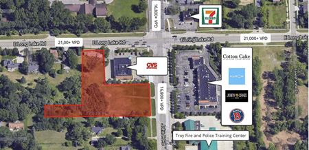 VacantLand space for Sale at 4927 John R Rd and 1946 E Long Lake Rd in Troy
