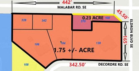Land space for Sale at 328 malabar rd se palm bay in Palm Bay