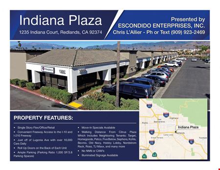 Flex Space space for Rent at 1235 Indiana Court in Redlands