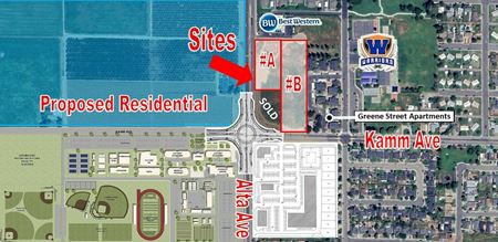 VacantLand space for Sale at Retail Parcels Available on NEC of Alta/Kamm in Dinuba, CA in Dinuba
