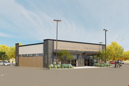 Free Standing Building With Drive Thru Lanes