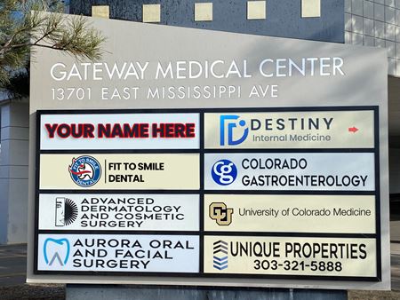 Office space for Rent at Gateway Medical Center in Aurora