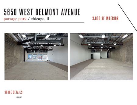 Retail space for Rent at 5650 W Belmont Avenue in Chicago
