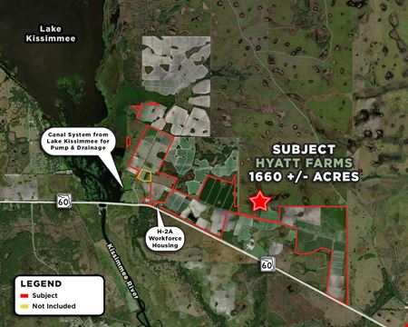 VacantLand space for Sale at Hyatt Farms at Lake Kissimmee 1,660 +/- Acres in Okeechobee