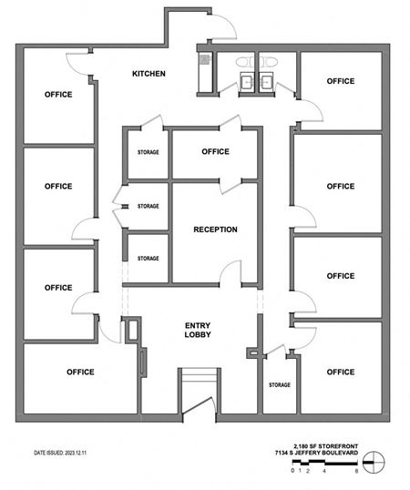 Retail space for Rent at 7134 S. Jeffery - +/-2,250 SF Storefront for Lease in Chicago