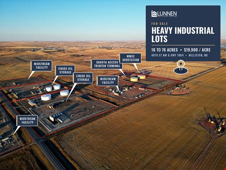 Heavy Industrial Lots from 10 Acres | $19,900/Acre | Next to Substation & Terminal