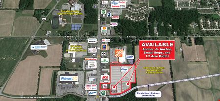 Retail space for Rent at New Kroger Marketplace Development in Crawfordsville