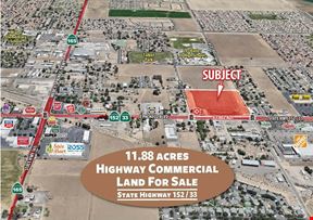 11.88 ac Highway Commercial Land For Sale in Los Banos, CA