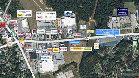 Other space for Rent at Ground Lease or Build-to-Suit | ±4.89 Acres with Excellent Visibility in Newberry SC in Newberry