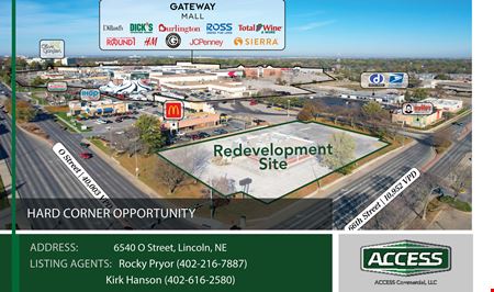 Retail space for Rent at Gateway Mall Redevelopment Site in Lincoln