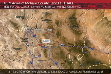 VacantLand space for Sale at ±559 Acres NW of I-40 & SR 93 in Kingman