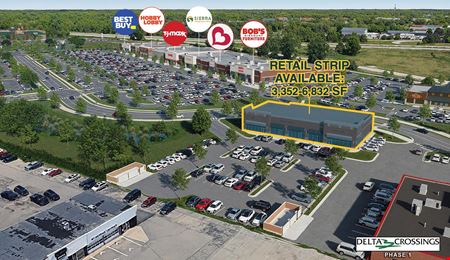 Retail space for Rent at Delta Crossing - Phase I Strip Center in Lansing