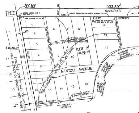 VacantLand space for Sale at 19 Land Lots in Schiller Park