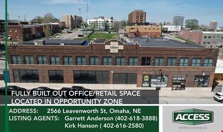 Fully built out office/retail space located in Opportunity Zone