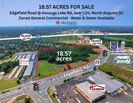 VacantLand space for Sale at Ascauga Lake Road and Edgefield Road in North Augusta