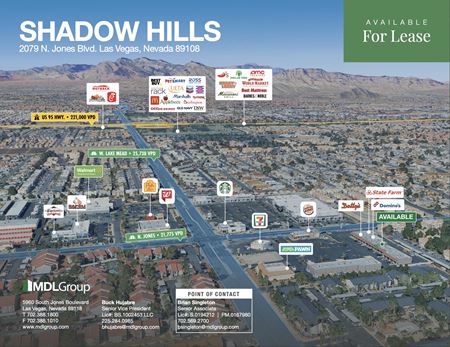 Retail space for Rent at Shadow Hills Shopping Center in Las Vegas