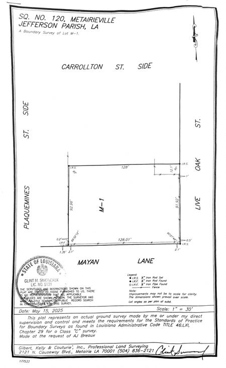 VacantLand space for Sale at Price Reduced! Bucktown Development Site in Metairie
