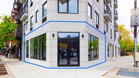 Retail space for Rent at 1,650 SF | 1181 Fulton Street | Prime Corner Location With Wraparound Glass Storefront for Lease in Brooklyn