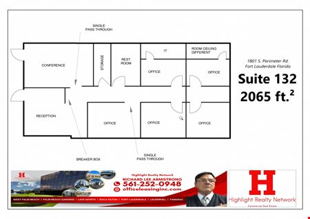 Office space for Rent at 2065 SF Suite 132 Professional and Medical Office Space in Fort Lauderdale