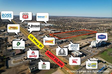 VacantLand space for Sale at 6.43 Acres in Duncan, OK in Duncan