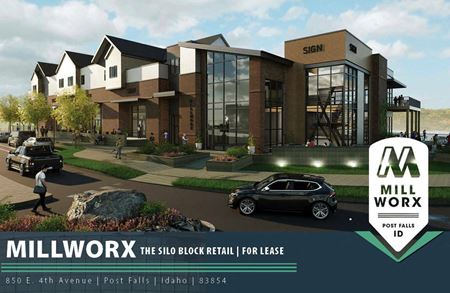 Retail space for Rent at The Silo Block Retail | Millworx in Post Falls